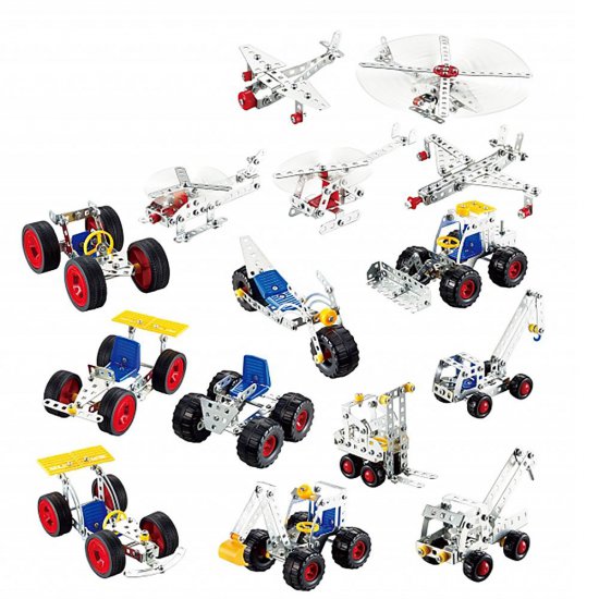 Метален конструктор, Превозни средства, 15 в 1